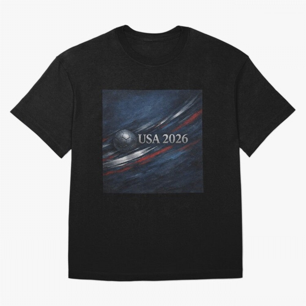 USA 2026 Soccer Emblem Inspired Classic T-Shirt Treasure FIFA World Cup 2026 USA Canada Mexico Made for Haaland, Argentina, France and Brazil Energy, Football History, Final Match Energy, Crowd Noise and Once in a Lifetime Moments; Ideal for