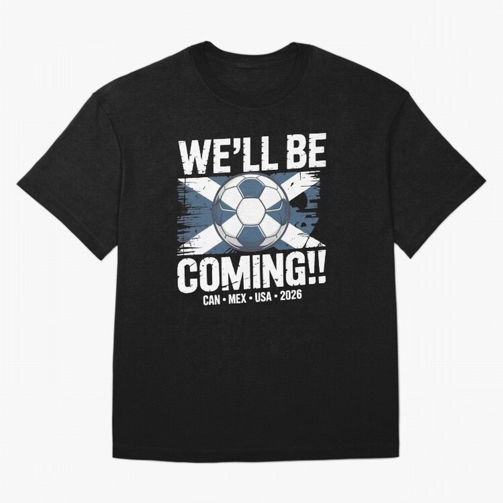 Scotland 2026 Football Qualification National Pride Classic T-Shirt Celebrate FIFA World Cup 2026 USA Canada Mexico for Fans of Messi and Cristiano Ronaldo and Argentina and Brazil, Bringing Football Passion, Legendary Performances, Festival Vibes