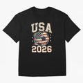 USA 2026 World Cup Soccer Classic T-Shirt Back the Journey through FIFA World Cup 2026 Group Stage for Fans of CR7 and France and Portugal, Bringing Champion Mindset, Group Stage Buzz, Knockout Tension and Passionate Fan Culture; Made for Die Hard