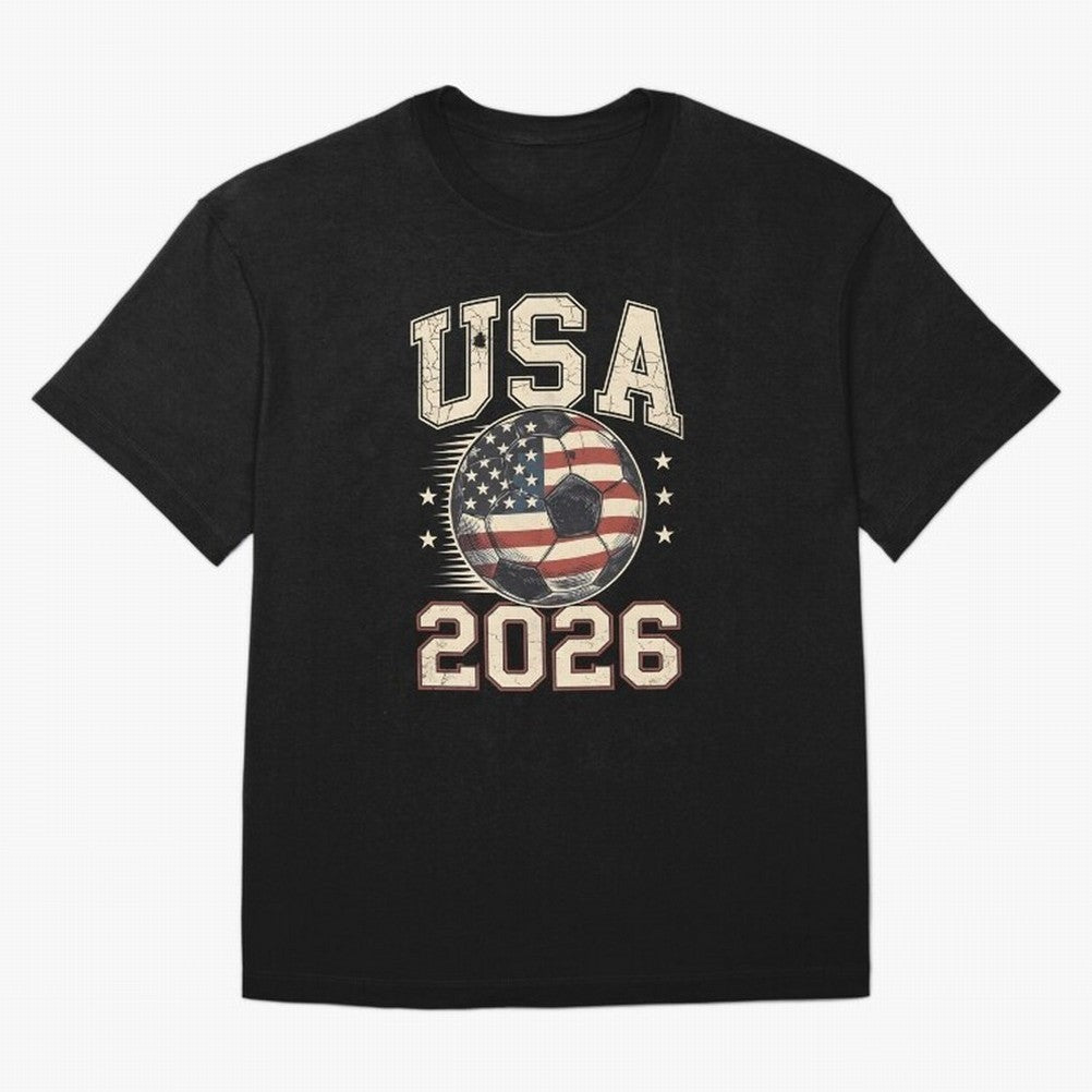 USA 2026 World Cup Soccer Classic T-Shirt Back the Journey through FIFA World Cup 2026 Group Stage for Fans of CR7 and France and Portugal, Bringing Champion Mindset, Group Stage Buzz, Knockout Tension and Passionate Fan Culture; Made for Die Hard