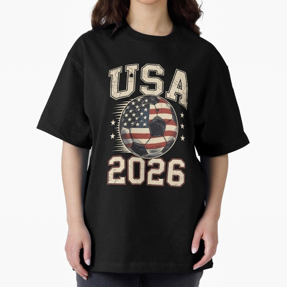 USA 2026 World Cup Soccer Classic T-Shirt Back the Journey through FIFA World Cup 2026 Group Stage for Fans of CR7 and France and Portugal, Bringing Champion Mindset, Group Stage Buzz, Knockout Tension and Passionate Fan Culture; Made for Die Hard