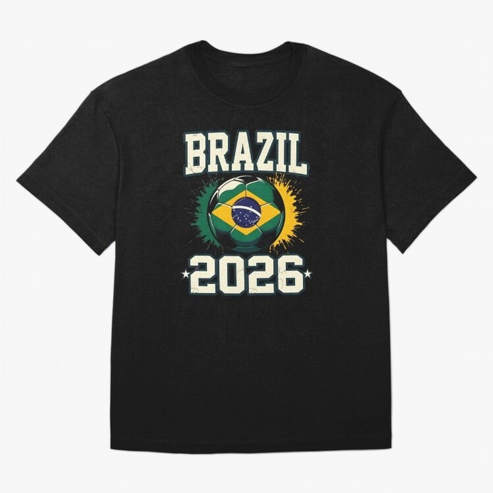 Brazil Soccer Football 2026 Classic T-Shirt Represent Football Lovers during Match Day Hype around FIFA World Cup 2026 USA Canada Mexico, Neymar, Brazil, Football Passion, Legendary Performances, Festival Vibes and Supporter Community; Perfect for