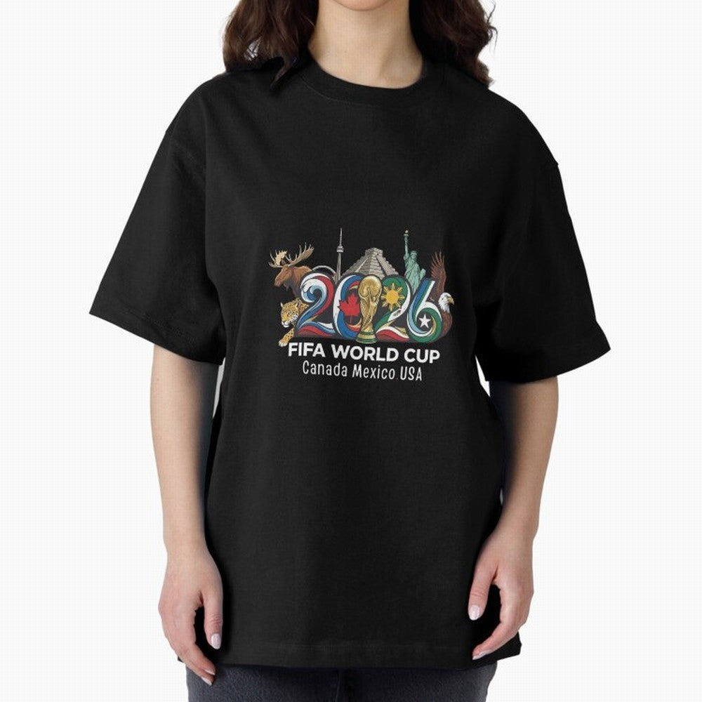 Skyline Landmarks 2026 World Cup Classic T-Shirt Honor the Football Icons of the FIFA World Cup 2026 USA Canada Mexico Journey through Messi Highlights, Brazil Pride, Stadium Chants, National Pride, Trophy Dreams and Unforgettable Football