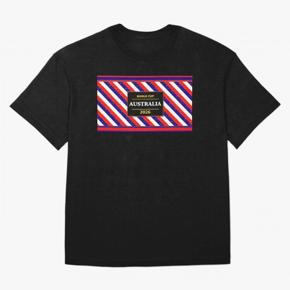 Australia Football Fan 2026 Black Flag Colors Pattern Classic T-Shirt Treasure the FIFA World Cup 2026 Group Stage Journey through Neymar Highlights, Brazil Pride, Sports Nostalgia, International Competition, Famous Players and Unforgettable