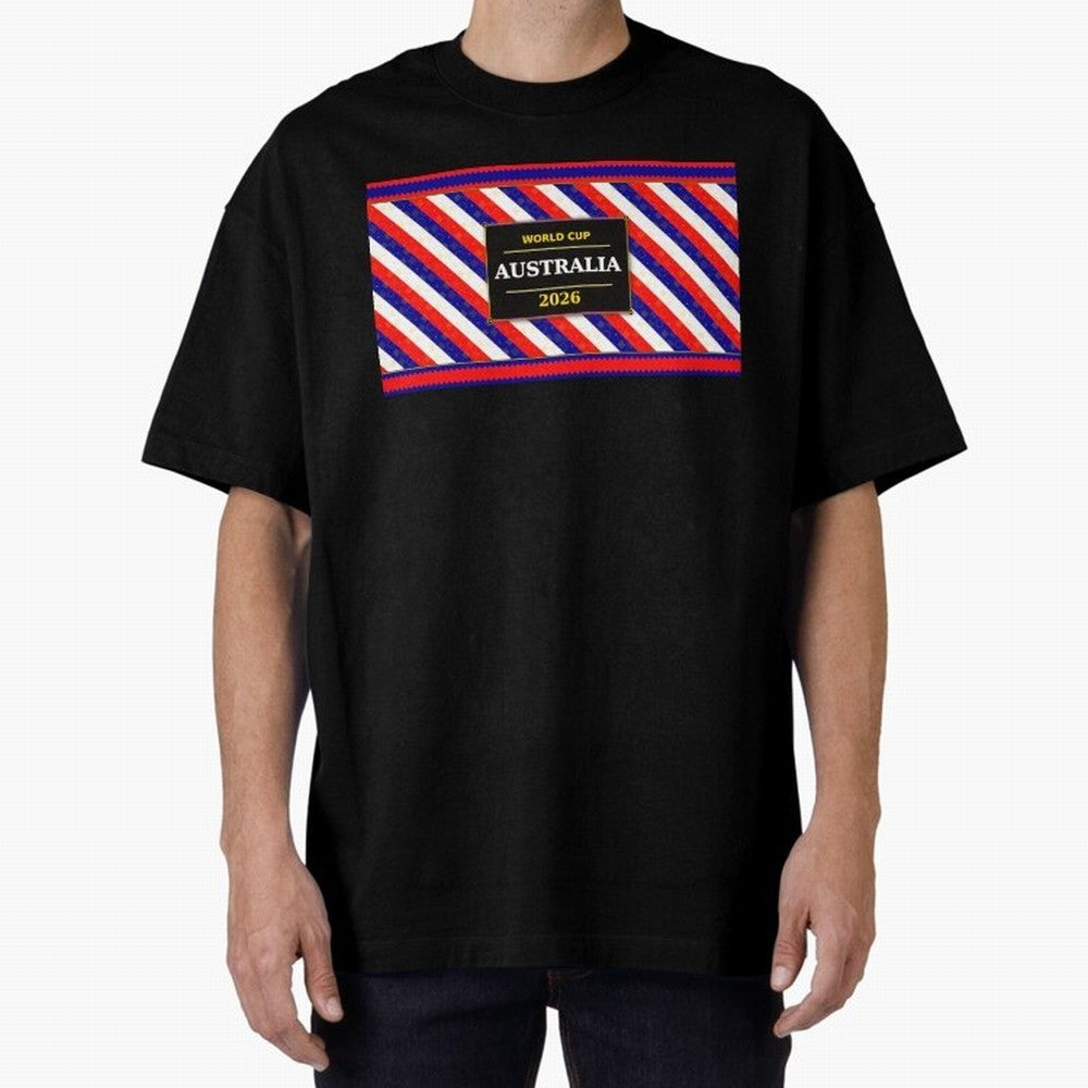 Australia Football Fan 2026 Black Flag Colors Pattern Classic T-Shirt Treasure the FIFA World Cup 2026 Group Stage Journey through Neymar Highlights, Brazil Pride, Sports Nostalgia, International Competition, Famous Players and Unforgettable