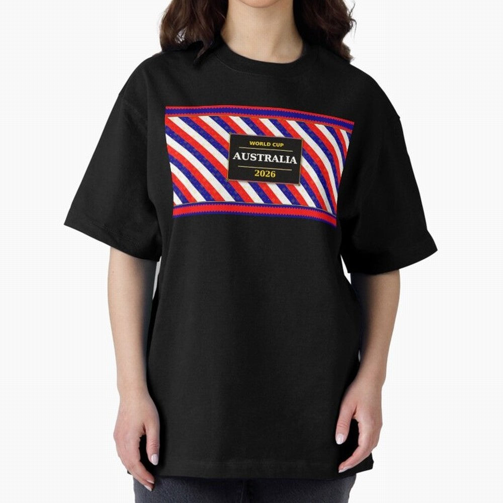 Australia Football Fan 2026 Black Flag Colors Pattern Classic T-Shirt Treasure the FIFA World Cup 2026 Group Stage Journey through Neymar Highlights, Brazil Pride, Sports Nostalgia, International Competition, Famous Players and Unforgettable