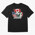 Soccer 2026 USA Canada Mexico ¨C World Football Flags Classic T-Shirt Enjoy the Biggest Football Party of Global Football Passion for FIFA World Cup 2026 USA Canada Mexico, Filled with Messi, Neymar and Mbappe, Germany, Vintage Soccer Flavor,