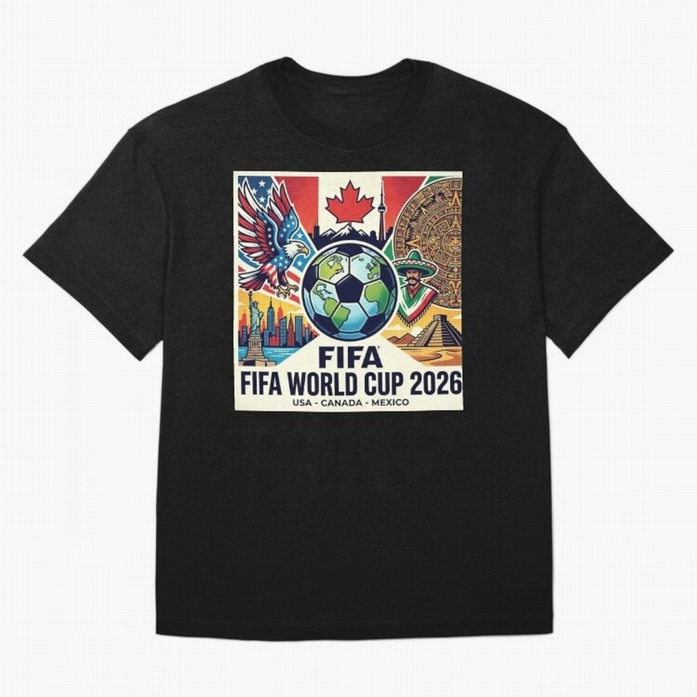 North America United Soccer 2026 Vintage Crest Classic T-Shirt Carry Match Day Hype around FIFA World Cup 2026 USA Canada Mexico, Messi, Neymar and Mbappe, Spain and Netherlands, Fan Favorite Moments, National Team Passion, Big Match Drama and