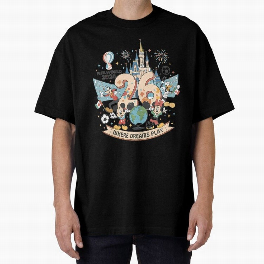 Dreamland Football World Cup26 Classic T-Shirt Show Support during Match Day Hype around FIFA World Cup 2026 USA Canada Mexico, Cristiano Ronaldo, Haaland and CR7, Brazil, Game Day Rituals, Football Legends, Country Pride and the Road to the Final;