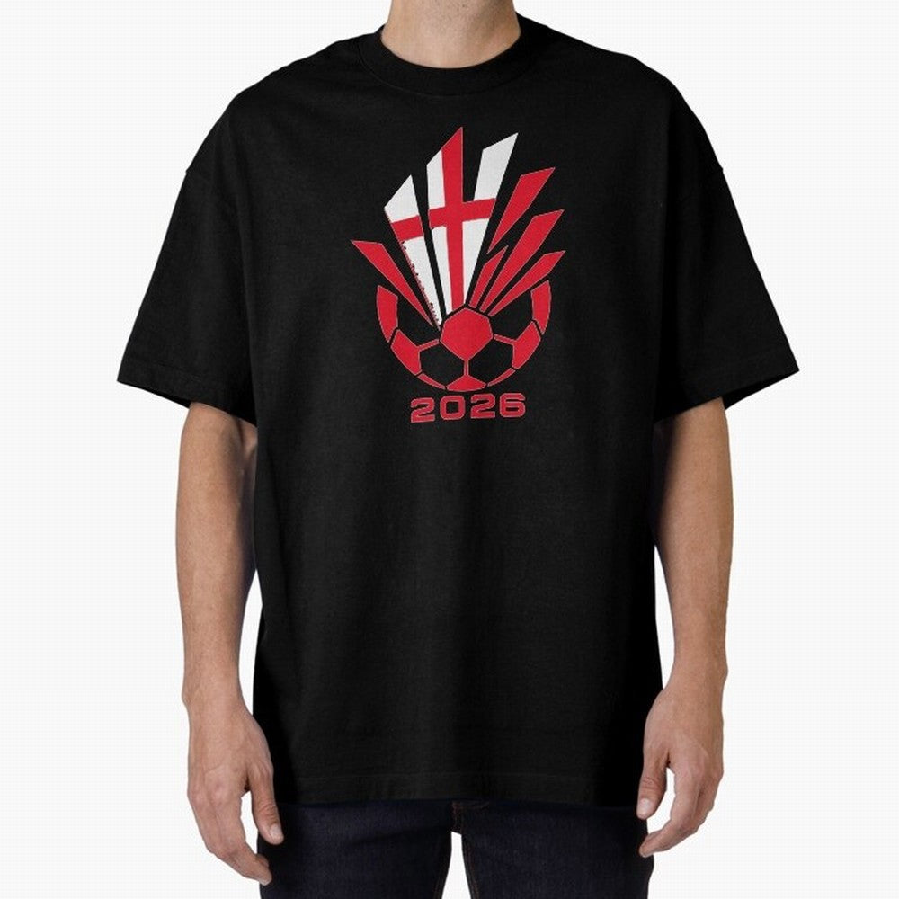 England Soccer 2026 Cross Burst Emblem Classic T-Shirt Enjoy Match Day Hype around FIFA World Cup 2026, Mbappe, France and Portugal, Football Festival Excitement, Trophy Ambitions, Country Rivalries and Star Player Buzz; Ideal for Football Dads,
