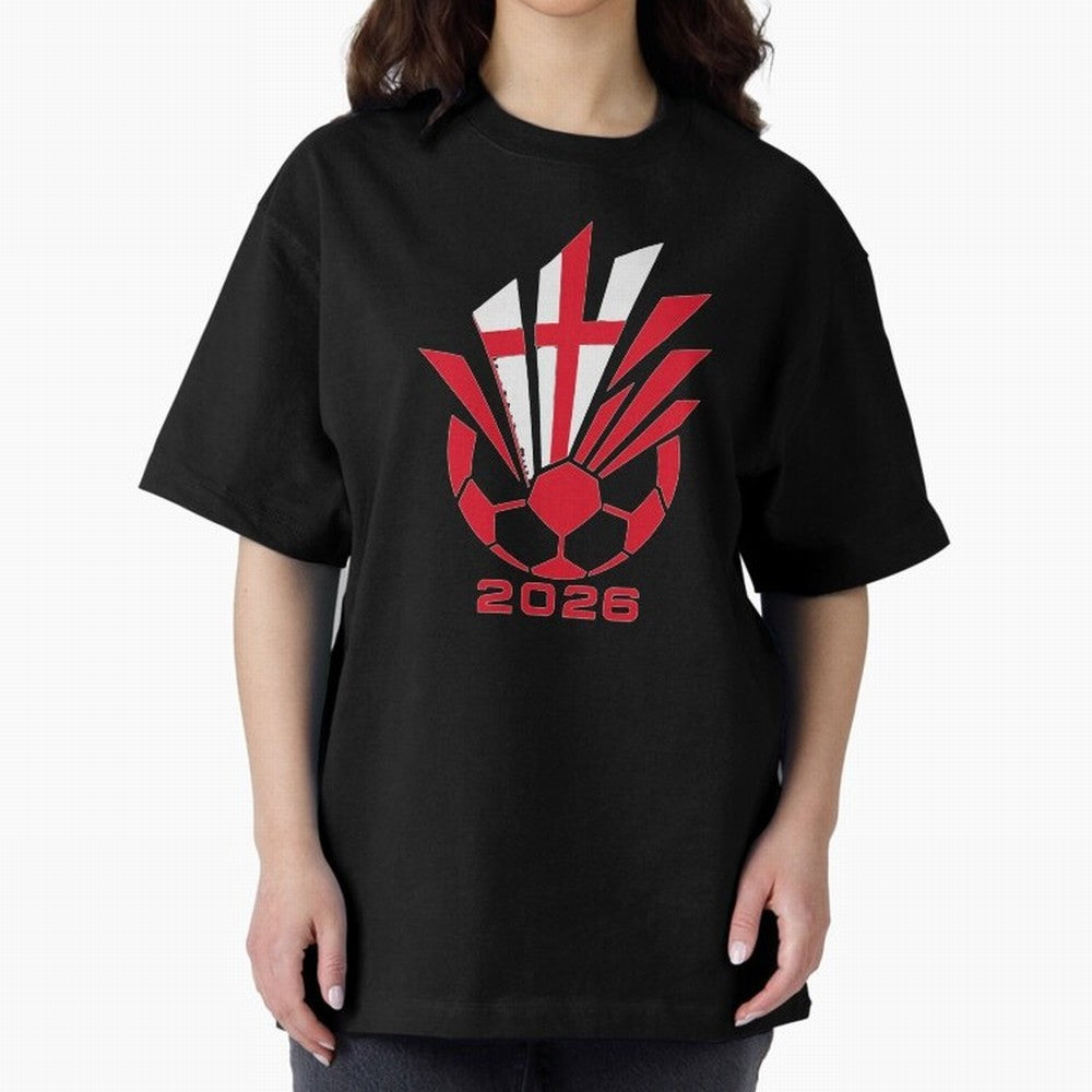 England Soccer 2026 Cross Burst Emblem Classic T-Shirt Enjoy Match Day Hype around FIFA World Cup 2026, Mbappe, France and Portugal, Football Festival Excitement, Trophy Ambitions, Country Rivalries and Star Player Buzz; Ideal for Football Dads,