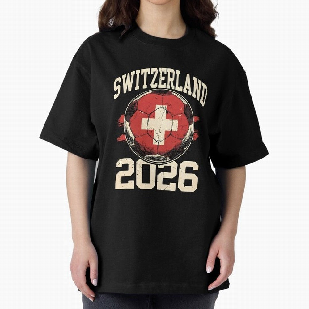 Switzerland 2026 World Cup Classic T-Shirt Live for the Drama of Global Football Passion for FIFA World Cup 2026 Group Stage, Capturing Messi, CR7 and Mbappe, Portugal, Spain and Germany, Match Day Excitement, Supporter Culture, Golden Goals and