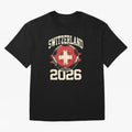 Switzerland 2026 World Cup Classic T-Shirt Live for the Drama of Global Football Passion for FIFA World Cup 2026 Group Stage, Capturing Messi, CR7 and Mbappe, Portugal, Spain and Germany, Match Day Excitement, Supporter Culture, Golden Goals and