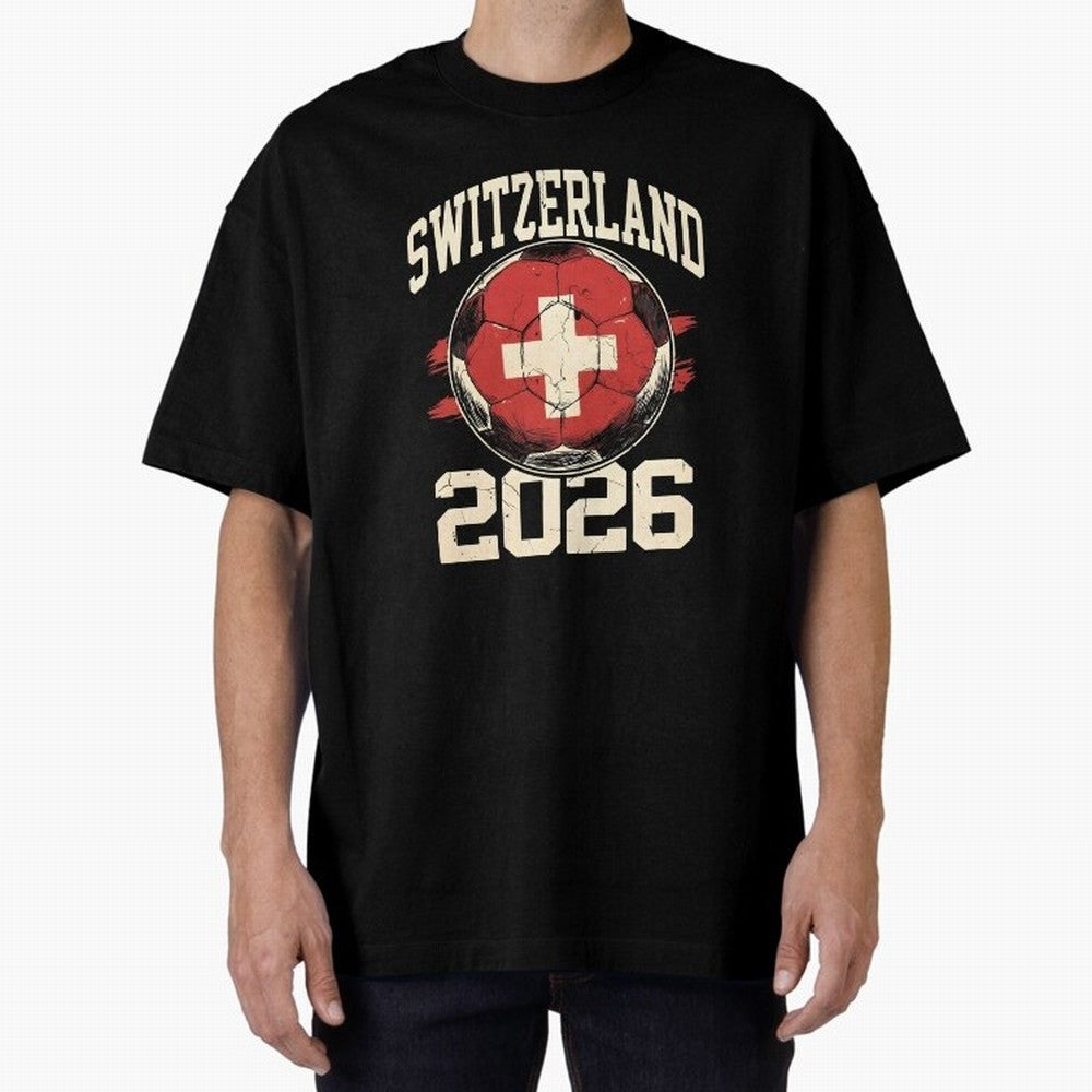 Switzerland 2026 World Cup Classic T-Shirt Live for the Drama of Global Football Passion for FIFA World Cup 2026 Group Stage, Capturing Messi, CR7 and Mbappe, Portugal, Spain and Germany, Match Day Excitement, Supporter Culture, Golden Goals and