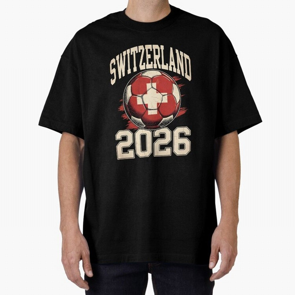Switzerland 2026 World Cup Classic T-Shirt Celebrate National Team Dreams in Global Football Passion for FIFA World Cup 2026 USA Canada Mexico, Inspired by Messi, Neymar and Mbappe, Spain, Stadium Chants, National Pride, Trophy Dreams and