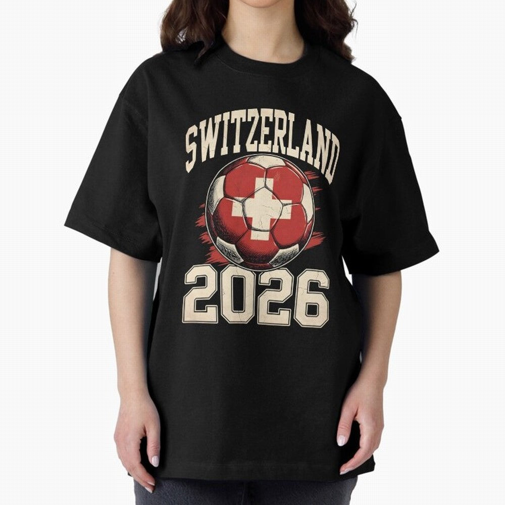 Switzerland 2026 World Cup Classic T-Shirt Celebrate National Team Dreams in Global Football Passion for FIFA World Cup 2026 USA Canada Mexico, Inspired by Messi, Neymar and Mbappe, Spain, Stadium Chants, National Pride, Trophy Dreams and