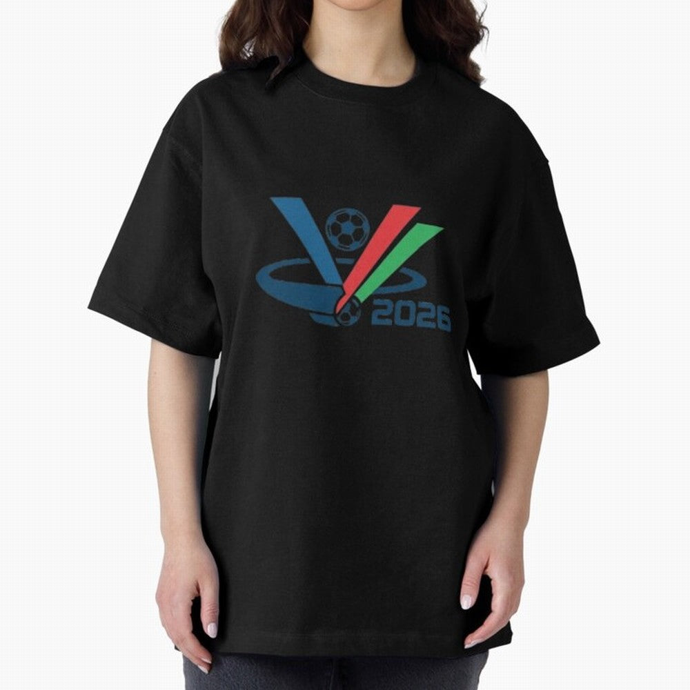 Minimalist FIFA 2026 V-Logo Design Classic T-Shirt Support the Legends of Global Football Passion for FIFA World Cup 2026 USA Canada Mexico, Capturing CR7 and Messi, Argentina, France and Brazil, Stadium Memories, Football Loyalty, International