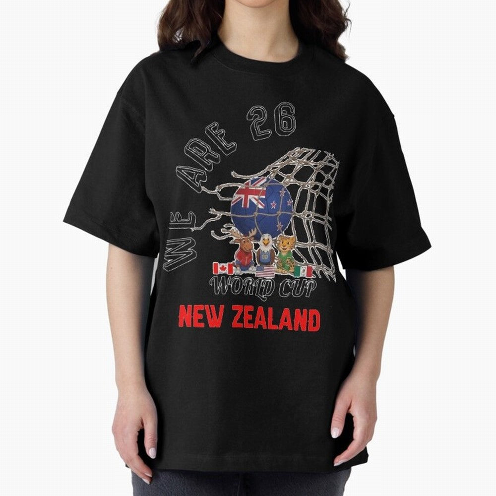 World cup 26 - New Zeland Classic T-Shirt Follow the Final Road of FIFA World Cup 2026 USA Canada Mexico Spirit, with Argentina and Brazil, CR7 and Messi, Champion Mindset, Group Stage Buzz, Knockout Tension and Passionate Fan Culture; Perfect for