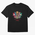 Host Trio Flags Banner Trophy Classic T-Shirt Join Supporters Worldwide for FIFA World Cup 2026 USA Canada Mexico Spirit, Built around England, Cristiano Ronaldo, Haaland and CR7, Football Festival Excitement, Trophy Ambitions, Country Rivalries