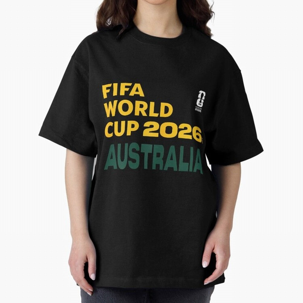 World Cup26 Australia Block Letters Classic T-Shirt Represent the Passion of Match Day Hype around FIFA World Cup 2026 USA Canada Mexico, Messi and Cristiano Ronaldo, England and Germany, Stadium Chants, National Pride, Trophy Dreams and