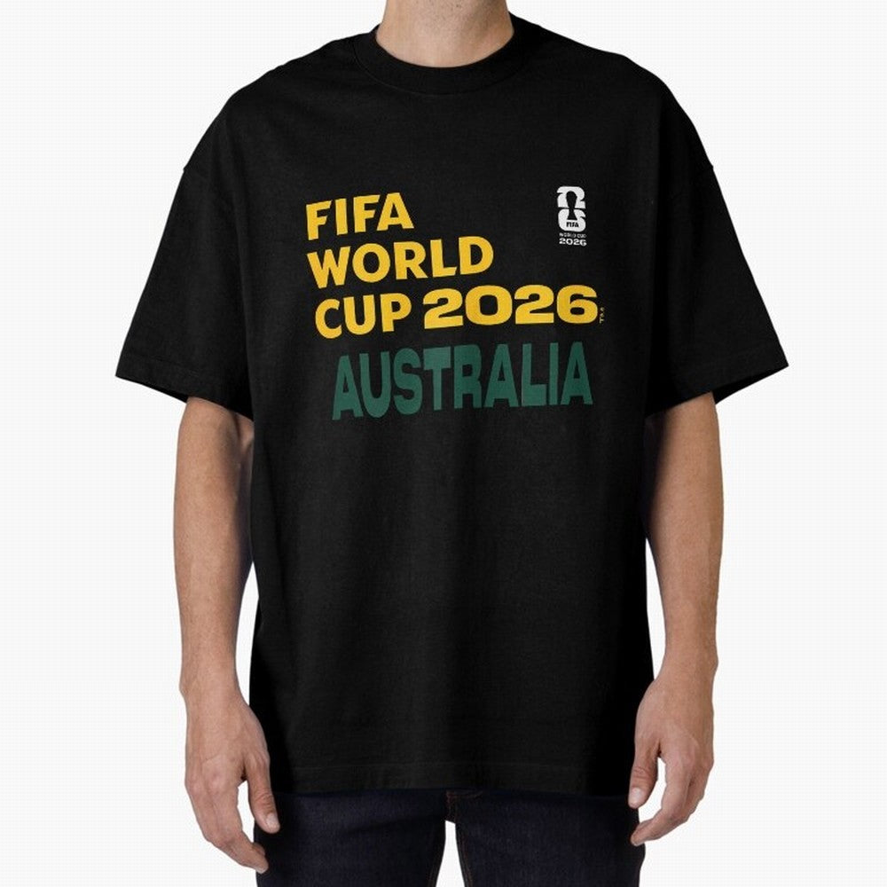 World Cup26 Australia Block Letters Classic T-Shirt Represent the Passion of Match Day Hype around FIFA World Cup 2026 USA Canada Mexico, Messi and Cristiano Ronaldo, England and Germany, Stadium Chants, National Pride, Trophy Dreams and