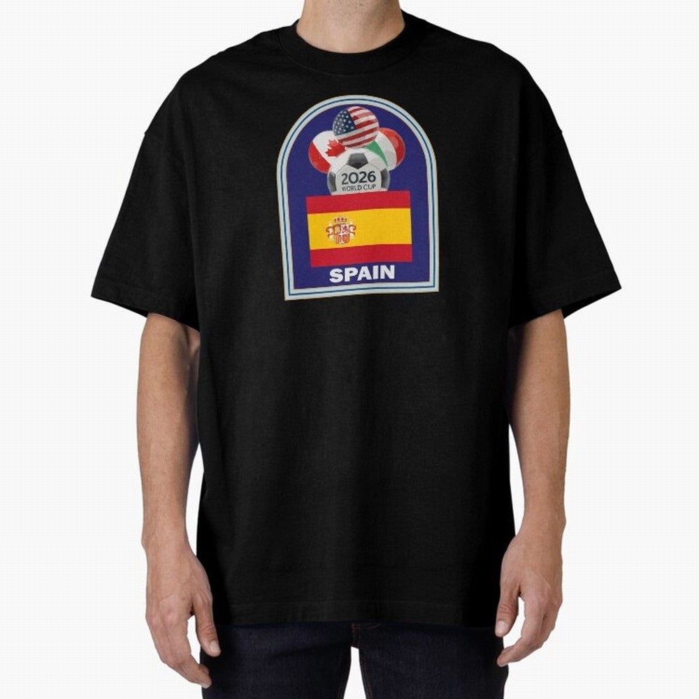 Spain 2026 Soccer T-shirt Classic T-Shirt Show Up for the Glory of Global Football Passion for FIFA World Cup 2026 Group Stage, Built around Neymar, Germany, Game Day Rituals, Football Legends, Country Pride and the Road to the Final; Great for