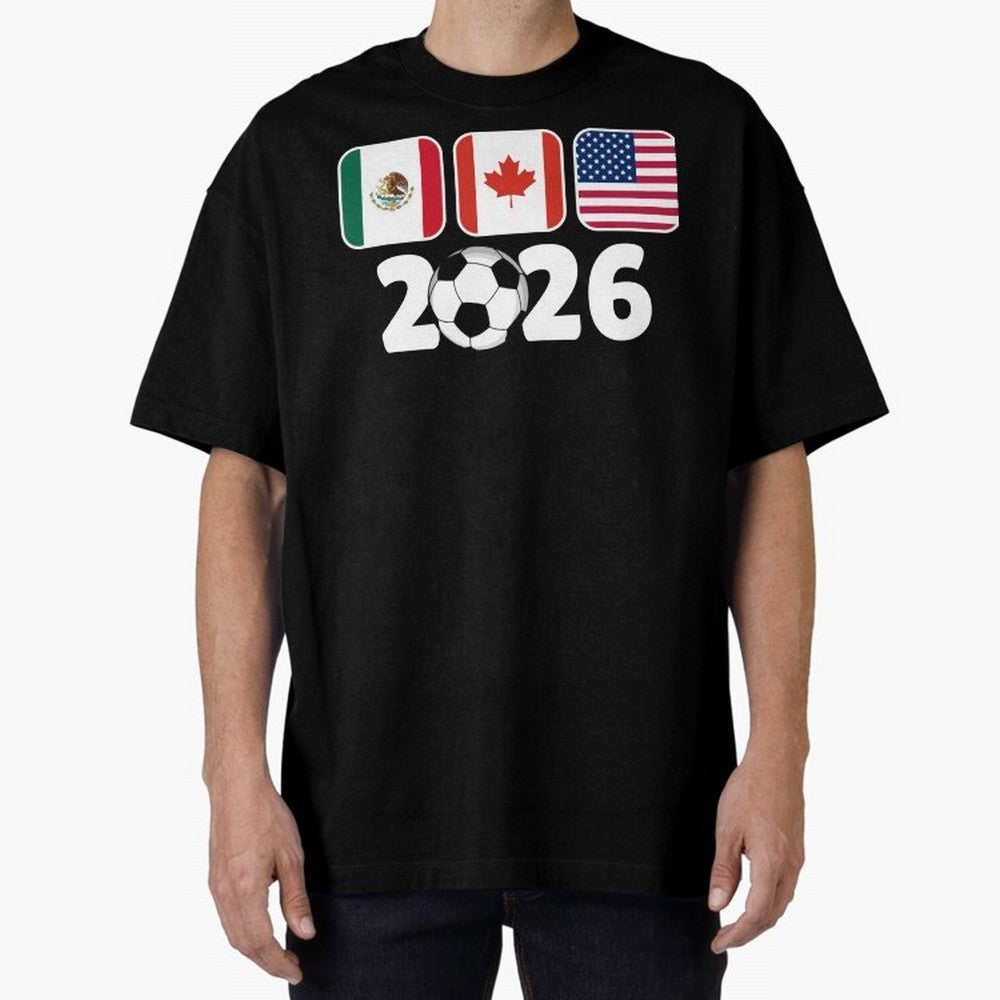2026 World Cup North America Emblem Retro Classic T-Shirt Bring Global Tournament Vibes to FIFA World Cup 2026 for Fans of Cristiano Ronaldo and England and Germany, Bringing Classic Soccer Heritage, Championship Pressure, Fan Loyalty and