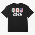 2026 World Cup North America Emblem Retro Classic T-Shirt Bring Global Tournament Vibes to FIFA World Cup 2026 for Fans of Cristiano Ronaldo and England and Germany, Bringing Classic Soccer Heritage, Championship Pressure, Fan Loyalty and