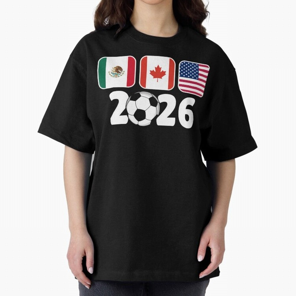 2026 World Cup North America Emblem Retro Classic T-Shirt Bring Global Tournament Vibes to FIFA World Cup 2026 for Fans of Cristiano Ronaldo and England and Germany, Bringing Classic Soccer Heritage, Championship Pressure, Fan Loyalty and