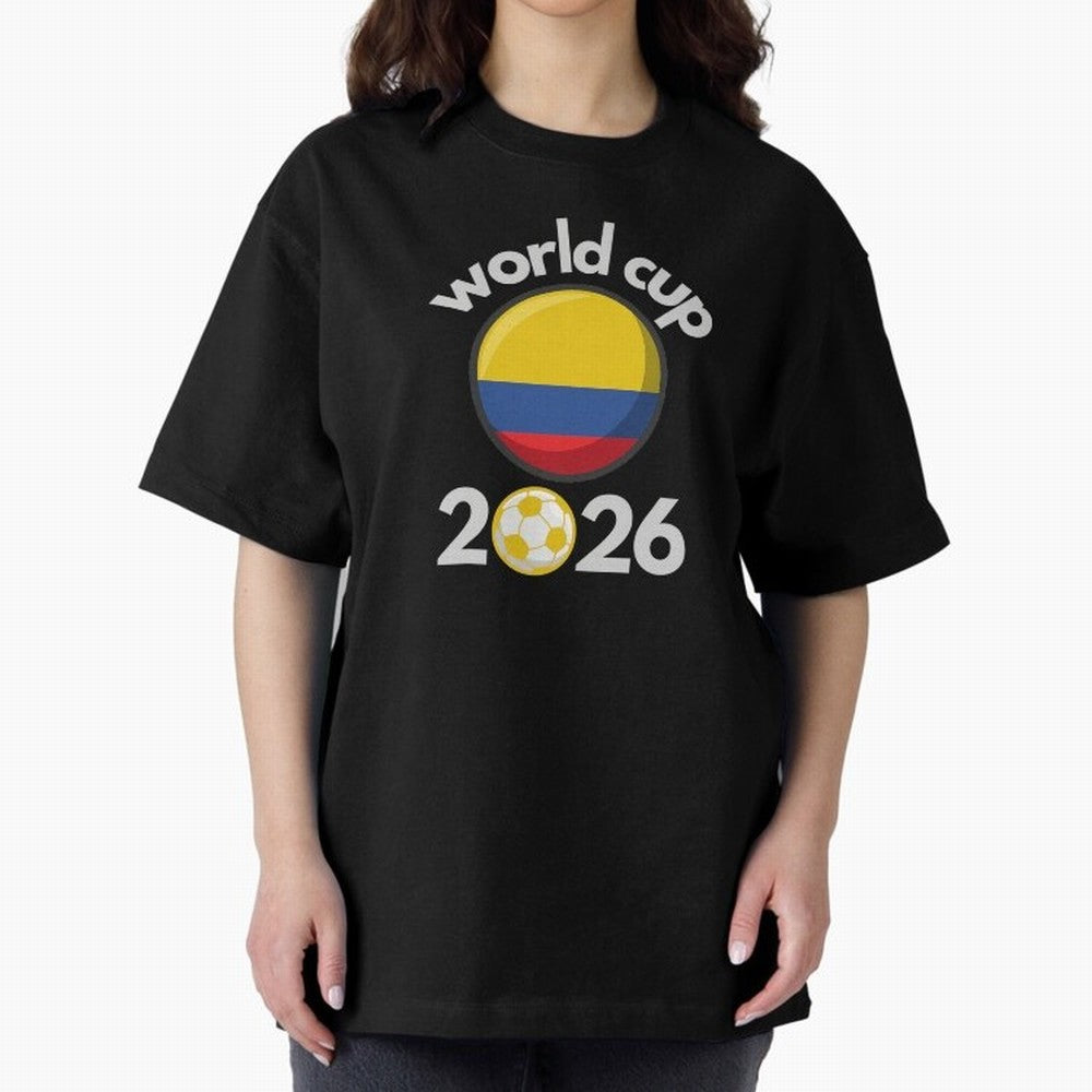Columbia Flag World Cup 2026 Soccer Design ¨C Columbian Football Futbol Classic T-Shirt Stand Proud for FIFA World Cup 2026 USA Canada Mexico Spirit, Highlighting Argentina and Brazil, Haaland, Stadium Chants, National Pride, Trophy Dreams and