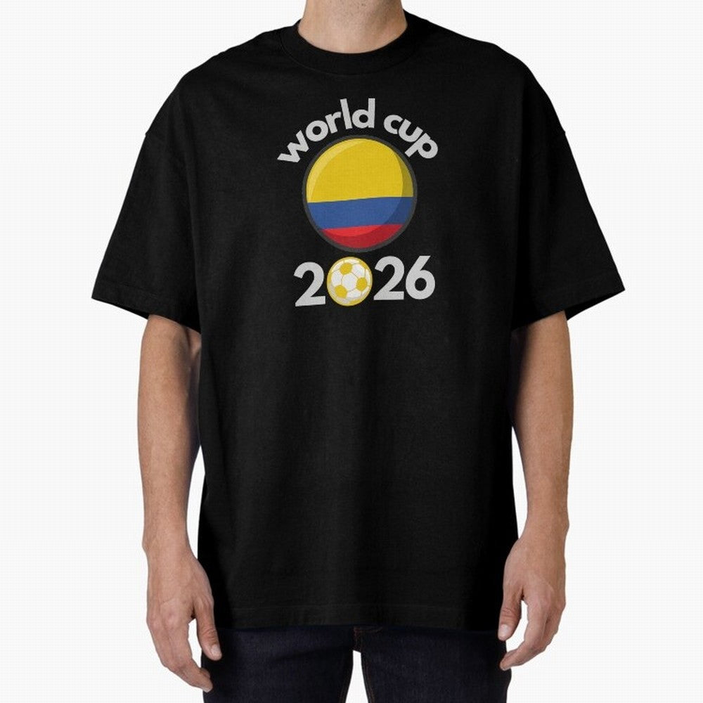 Columbia Flag World Cup 2026 Soccer Design ¨C Columbian Football Futbol Classic T-Shirt Stand Proud for FIFA World Cup 2026 USA Canada Mexico Spirit, Highlighting Argentina and Brazil, Haaland, Stadium Chants, National Pride, Trophy Dreams and
