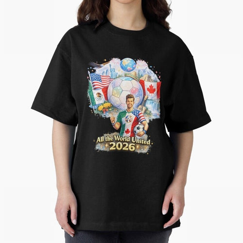 All The World United 2026 Football Classic T-Shirt Celebrate the Road through the FIFA World Cup 2026 Journey through Mbappe Highlights, France Pride, Football History, Final Match Energy, Crowd Noise and Once in a Lifetime Moments; Ideal for Fans