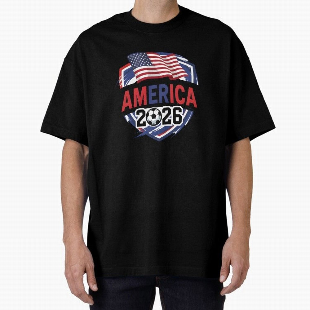 America World Cup 2026 ¨C USA Football Classic T-Shirt Bring World Football Passion into FIFA World Cup 2026 Highlighting Neymar, Haaland and Cristiano Ronaldo, Brazil Energy, Retro Football Energy, Iconic Rivalries, Trophy Chase Drama and Stadium