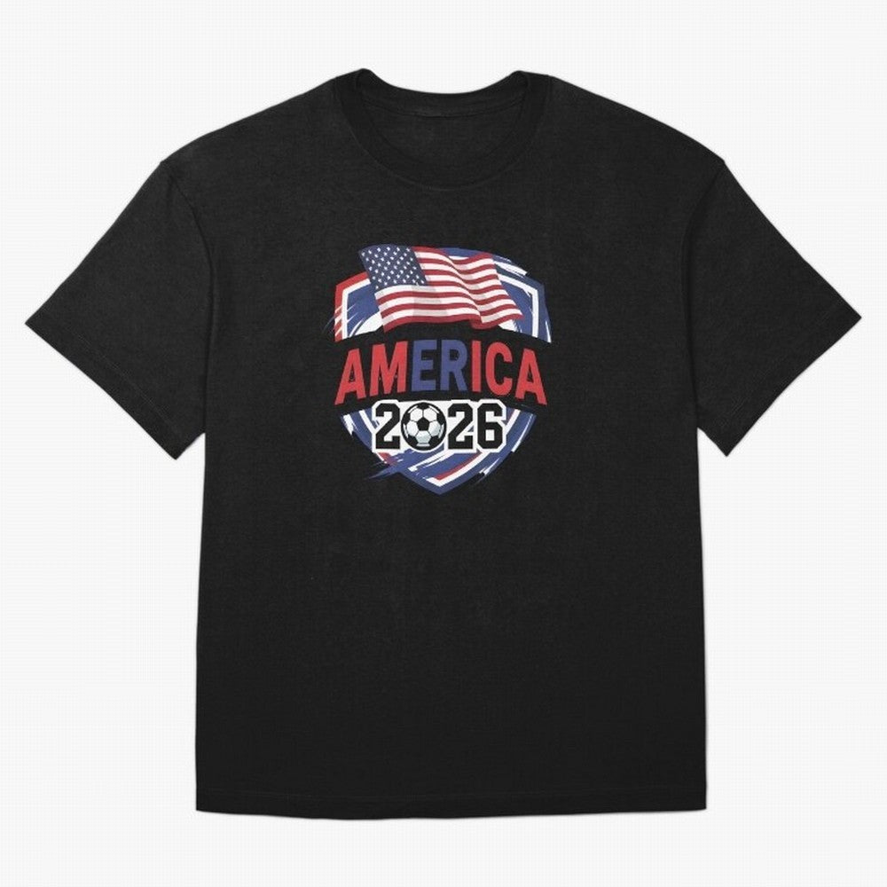 America World Cup 2026 ¨C USA Football Classic T-Shirt Bring World Football Passion into FIFA World Cup 2026 Highlighting Neymar, Haaland and Cristiano Ronaldo, Brazil Energy, Retro Football Energy, Iconic Rivalries, Trophy Chase Drama and Stadium
