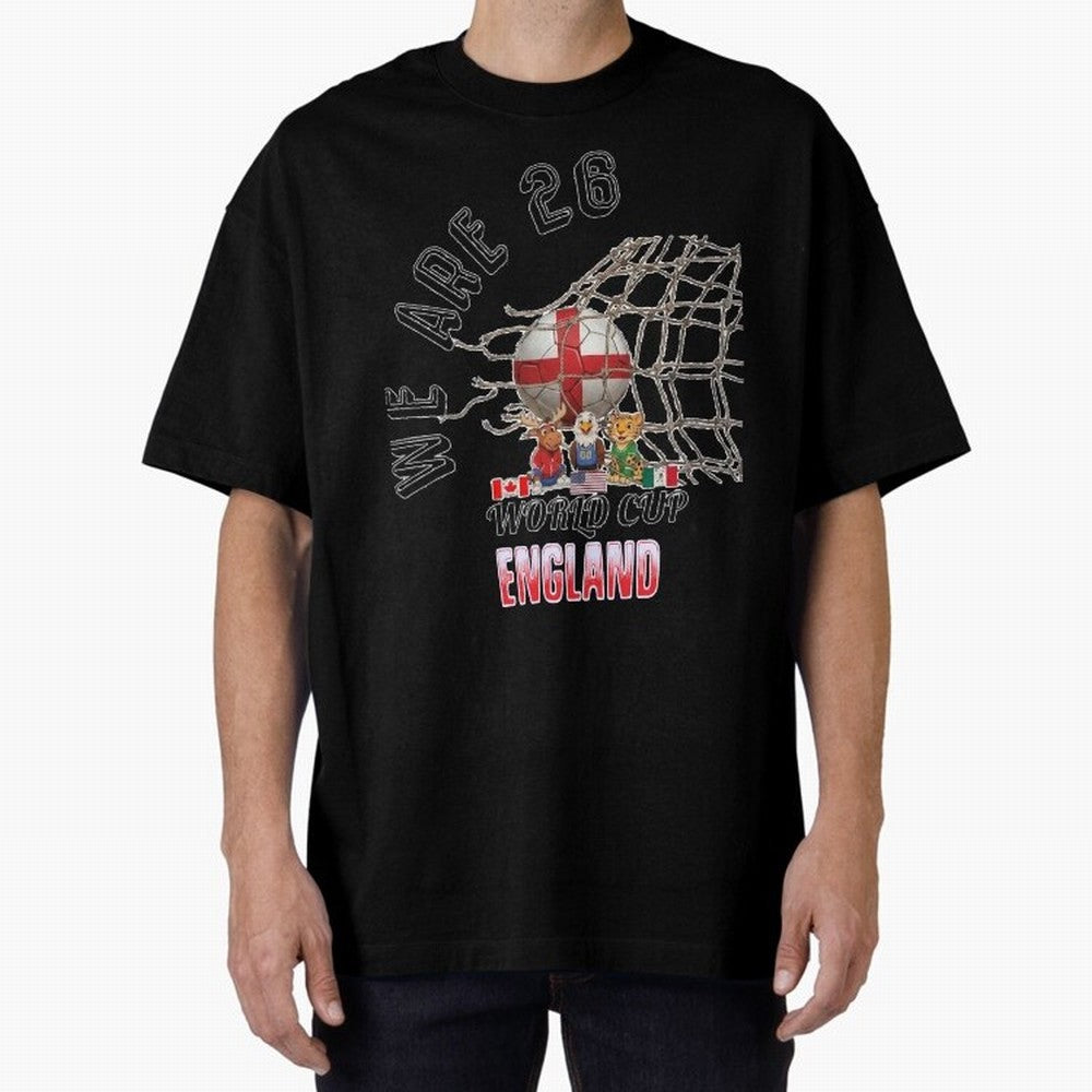 World cup 26 - England Classic T-Shirt Stand with FIFA World Cup 2026 Group Stage Made for CR7, Brazil, Portugal and Argentina Energy, Football Passion, Legendary Performances, Festival Vibes and Supporter Community; Great for Supporters Who Love