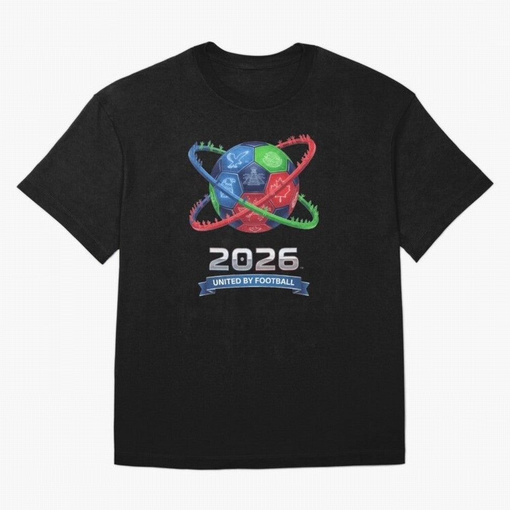 United by Football 2026 Global Connectivity Logo Classic T-Shirt Discover Global Football Passion for FIFA World Cup 2026, Inspired by Mbappe, Portugal, Classic Soccer Heritage, Championship Pressure, Fan Loyalty and International Pride; Made for