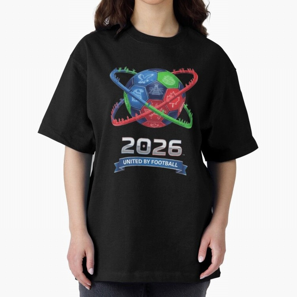 United by Football 2026 Global Connectivity Logo Classic T-Shirt Discover Global Football Passion for FIFA World Cup 2026, Inspired by Mbappe, Portugal, Classic Soccer Heritage, Championship Pressure, Fan Loyalty and International Pride; Made for