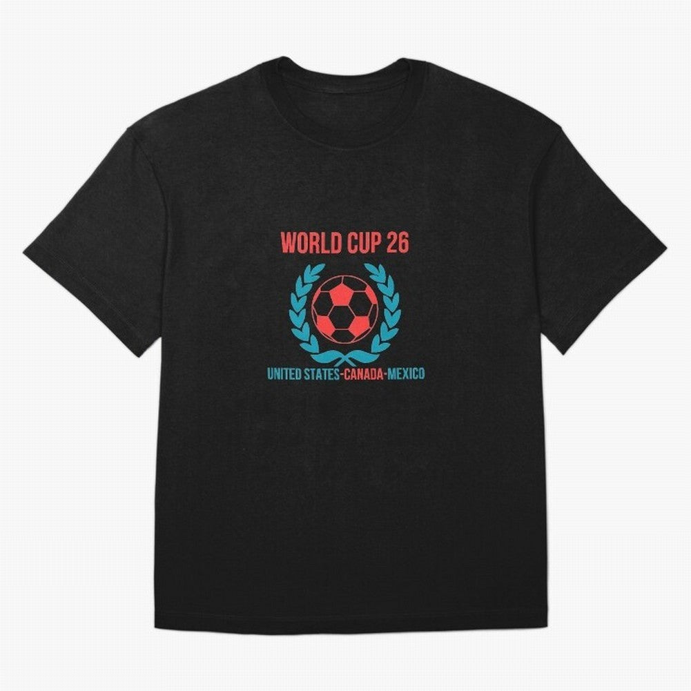 World Cup 2026 United States Canada Mexico Soccer Logo Classic T-Shirt Follow the Road to Global Football Passion for FIFA World Cup 2026, with Cristiano Ronaldo, Haaland and CR7, England, France and Netherlands, Game Day Rituals, Football Legends,