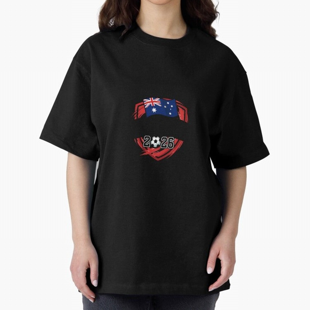 Australia World Cup 2026 Australia Football Classic T-Shirt Celebrate Classic Football Spirit in Global Football Passion for FIFA World Cup 2026, Celebrating Mbappe and Neymar, Spain and Netherlands, Match Day Excitement, Supporter Culture, Golden