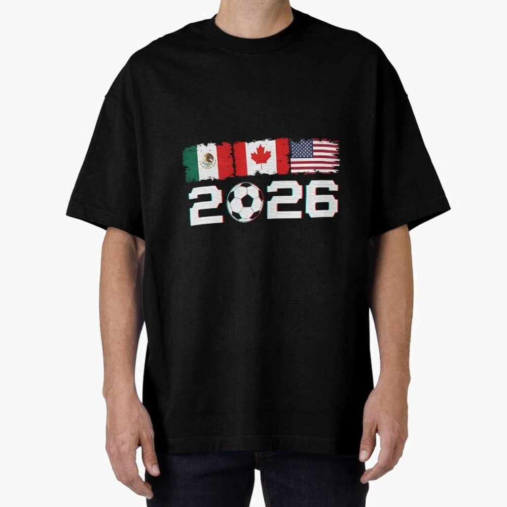 Glitched United 2026 Cup North America Emblem Part Classic T-Shirt Join the Global Buzz around FIFA World Cup 2026 Group Stage Made for Messi and Cristiano Ronaldo, Brazil Energy, Stadium Chants, National Pride, Trophy Dreams and Unforgettable