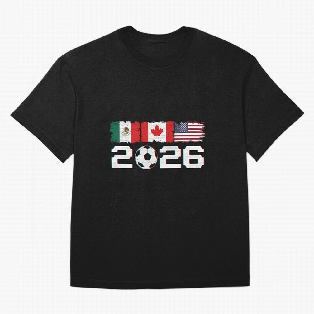 Glitched United 2026 Cup North America Emblem Part Classic T-Shirt Join the Global Buzz around FIFA World Cup 2026 Group Stage Made for Messi and Cristiano Ronaldo, Brazil Energy, Stadium Chants, National Pride, Trophy Dreams and Unforgettable