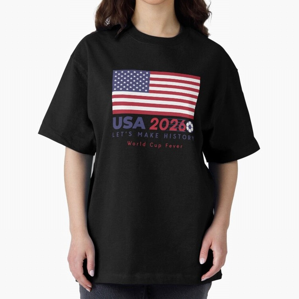 USA 2026 World Cup Americas football. Classic T-Shirt Enjoy the Biggest Football Party of FIFA World Cup 2026 USA Canada Mexico Spirit, Driven by Argentina, France and Brazil, CR7 and Messi, Worldwide Fan Energy, Dramatic Goals, Stadium Lights and