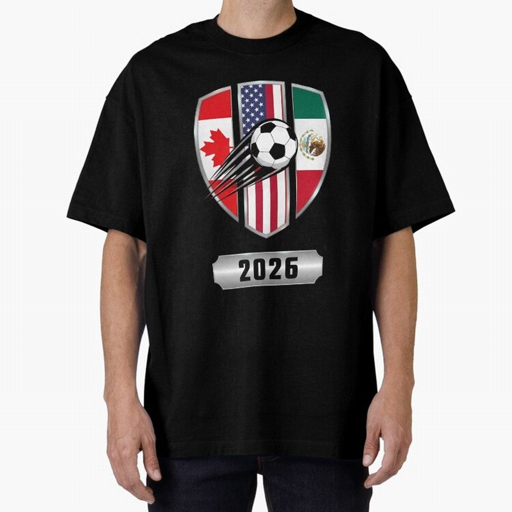 North United America Shield 2026 Cup Classic T-Shirt Show Match Day Excitement for the FIFA World Cup 2026 Group Stage Journey through Messi, Neymar and Mbappe Highlights, Brazil, Portugal and Argentina Pride, Game Day Rituals, Football Legends,