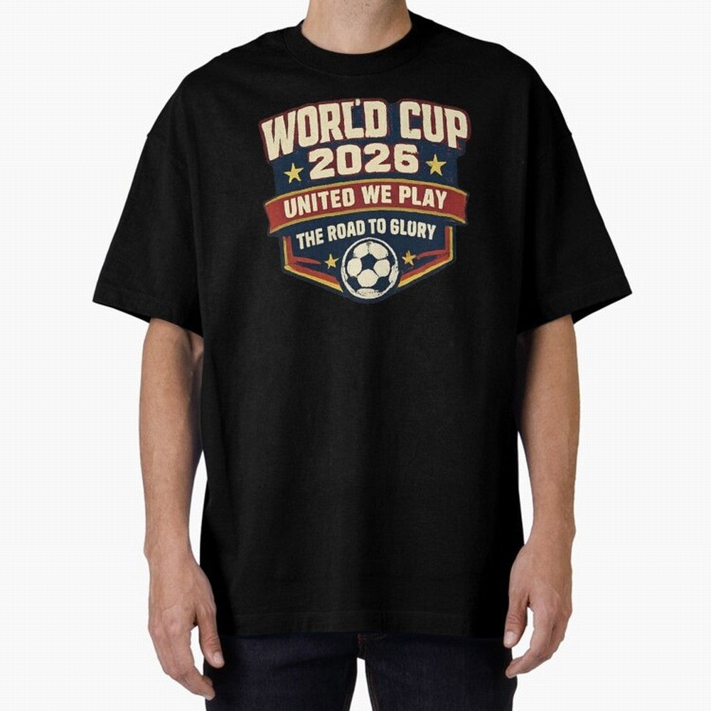 World Cup 2026 United We Play Vintage Soccer Football Fan Design Classic T-Shirt Show Support during Global Football Passion for FIFA World Cup 2026 Group Stage, Driven by Neymar, Brazil, Portugal and Argentina, Goal Celebration Energy, Supporter