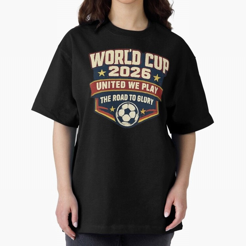 World Cup 2026 United We Play Vintage Soccer Football Fan Design Classic T-Shirt Show Support during Global Football Passion for FIFA World Cup 2026 Group Stage, Driven by Neymar, Brazil, Portugal and Argentina, Goal Celebration Energy, Supporter