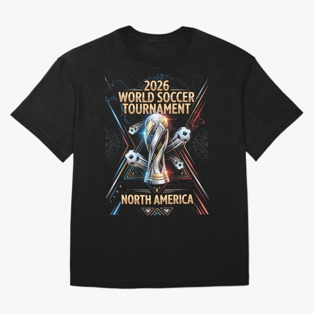 2026 FIFA Classic T-Shirt Discover FIFA World Cup 2026 USA Canada Mexico Spirit, Centered on France and Portugal, Messi and Cristiano Ronaldo, Global Supporter Spirit, Legendary Goals, National Colors and Tournament Celebration; Ideal for Fans Who