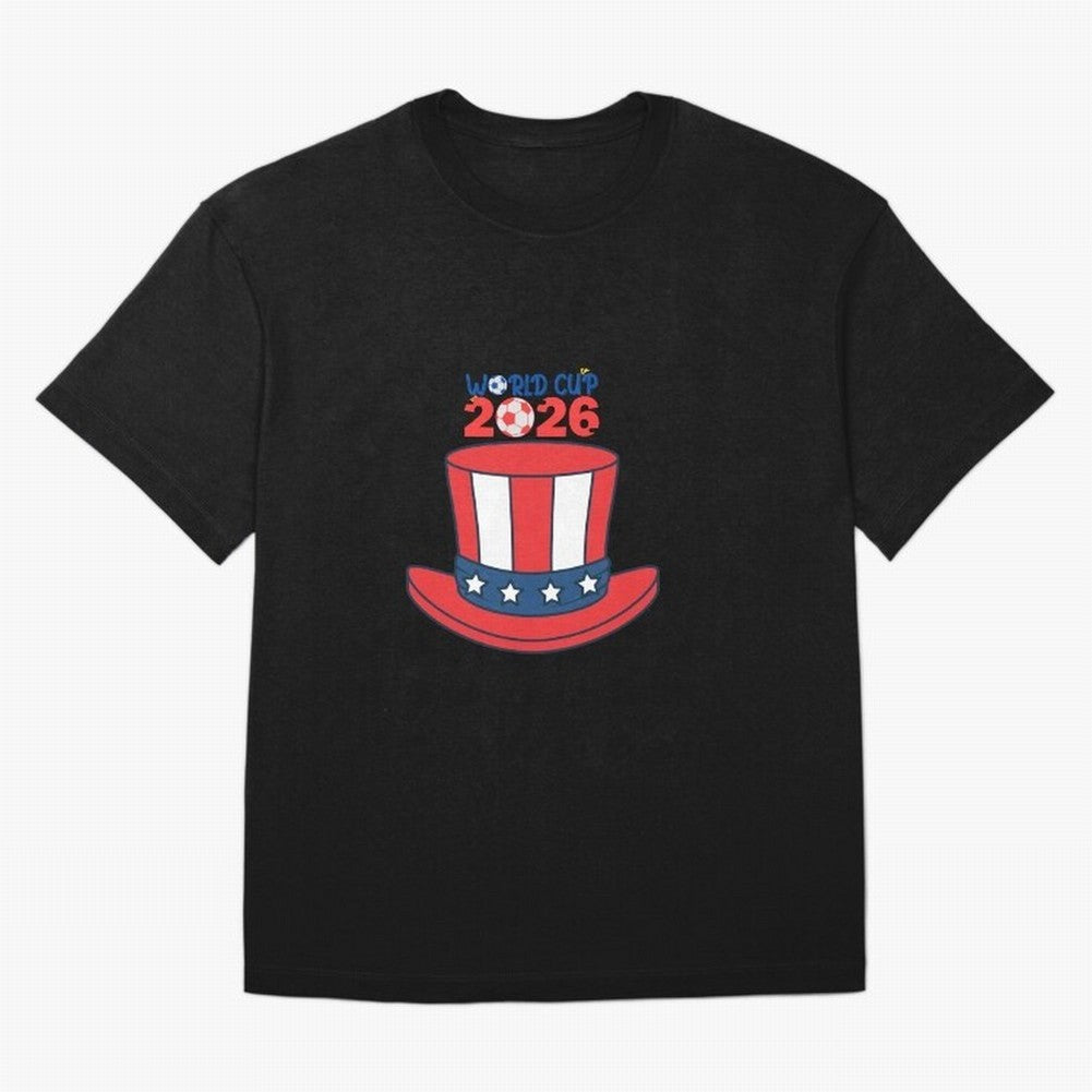 Patriotic Soccer Hat Design for FIFA World Cup 2026 Celebration Classic T-Shirt Discover FIFA World Cup 2026 Group Stage with Messi, Argentina and Brazil Energy, Sports Nostalgia, International Competition, Famous Players and Unforgettable