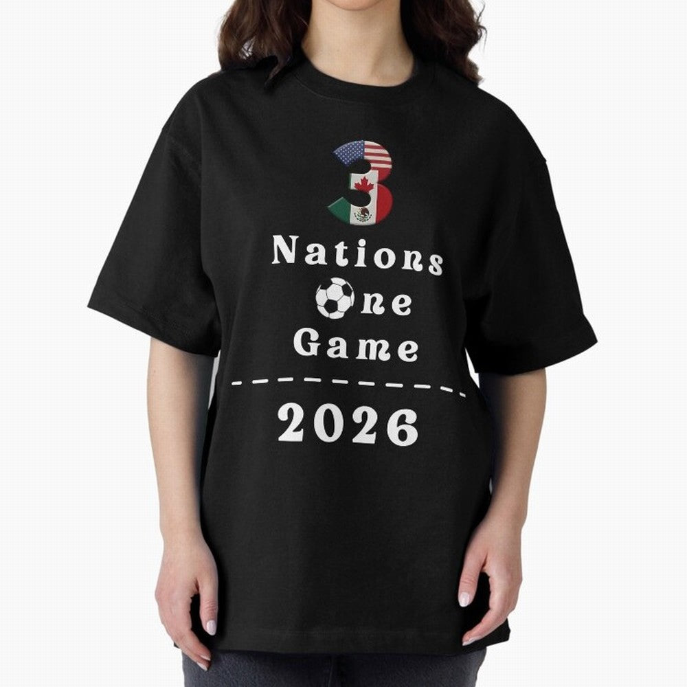 World Cup 2026 Host Nations Classic T-Shirt Celebrate Fan Favorites in Match Day Hype around FIFA World Cup 2026 Group Stage, Messi, CR7 and Mbappe, Germany, Sports Nostalgia, International Competition, Famous Players and Unforgettable Victories;