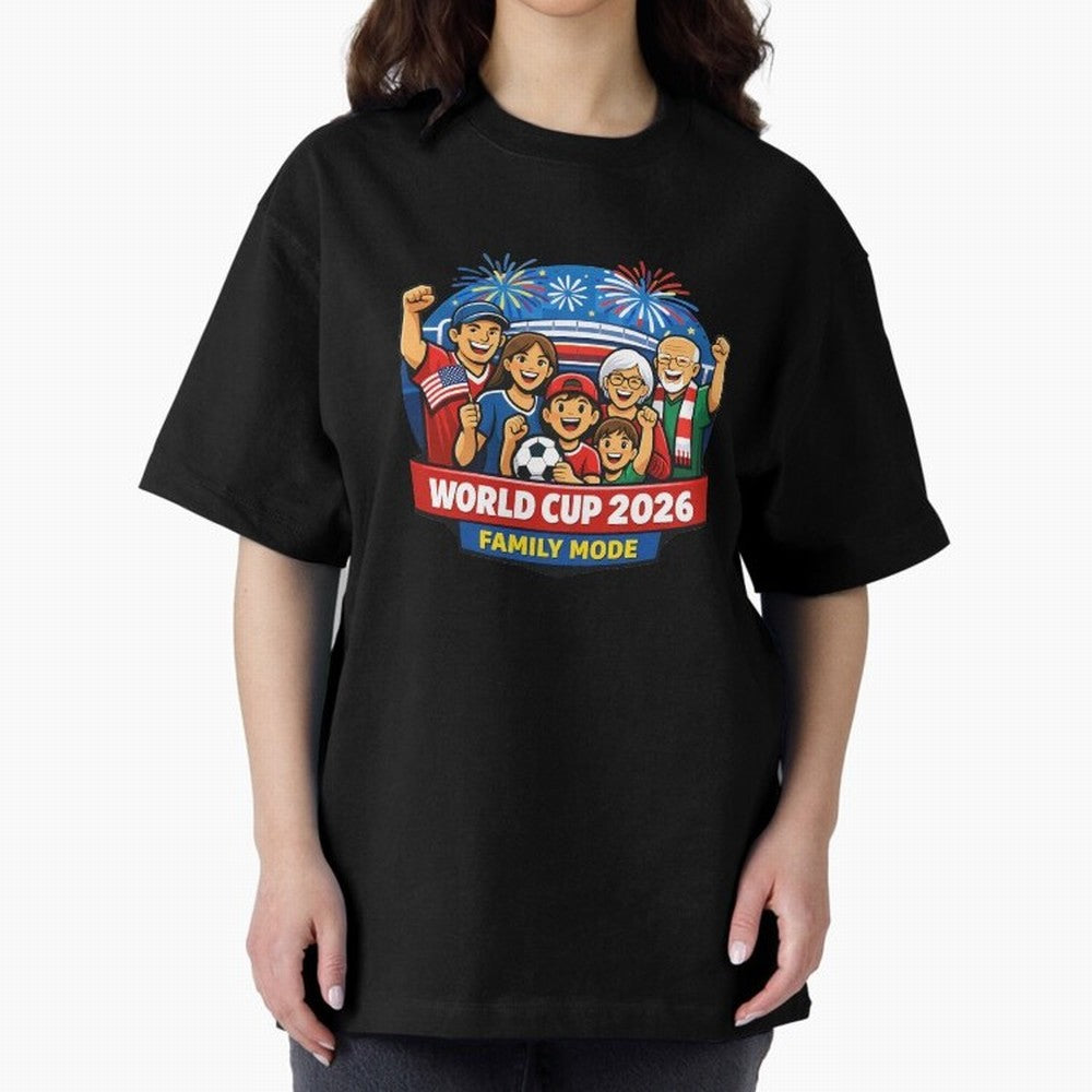 World Cup 2026 Family Mode ¨C Football Fans Celebration Design Classic T-Shirt Celebrate Classic Football Spirit in Global Football Passion for FIFA World Cup 2026 Group Stage, Highlighting Messi, Neymar and Mbappe, Argentina, Vintage Soccer