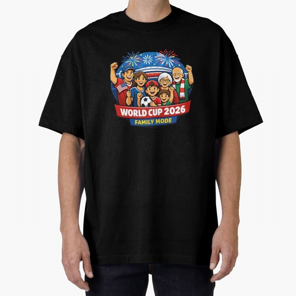 World Cup 2026 Family Mode ¨C Football Fans Celebration Design Classic T-Shirt Celebrate Classic Football Spirit in Global Football Passion for FIFA World Cup 2026 Group Stage, Highlighting Messi, Neymar and Mbappe, Argentina, Vintage Soccer